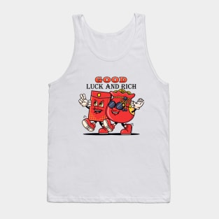 Chinese New Year, money bag characters and cute angpao envelopes Tank Top